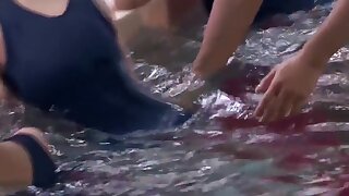 Reverse gangbang in Summer Camp