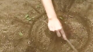 Horny young asian schoolgirl seduces older uncle to fuck her doggy style